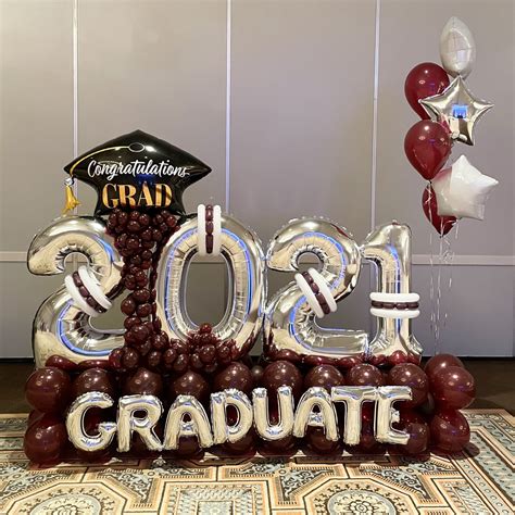 graduation balloon displays|graduation balloon arch 2021.